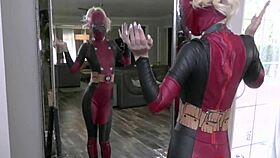 deadpool fantasy with blonde teen bella rose as step sister