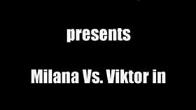 Milana battles Viktor in intense wrestling showdown