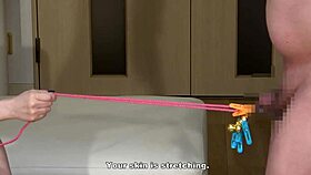 japanese mistress casually trains slave to avoid erections