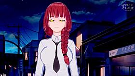 Makima bounces boobs in chainsaw man! 😍