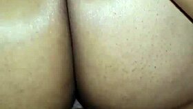 Ebony Couple Enjoys Doggystyle Creampie with Big Ass