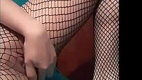 Mesh stockings and spanking feel so homemade and naughty, she says softly