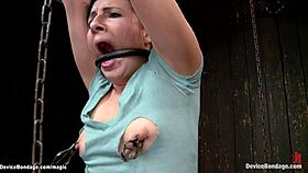 SHACKLED IN METAL LESBIAN TORMENTED!!