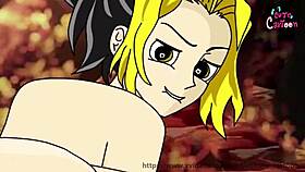 Cazador de demonios - Maki y Tengen Uzui in anime hentai scene