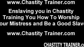 Femdom Mistress Binds Your Cock In Prison Bondage With Toys