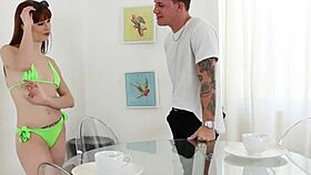 Sugar daddy screws amateur teen 18+ while smoking—what a wild combo!