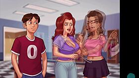 Summertime Saga 31: Busty Blonde Roxxy Showers With Roleplay