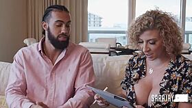 Milf sara jay rides big dick in interracial doggystyle