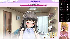 lewdneko is playing love cubed part 9, moaning so cute 😍
