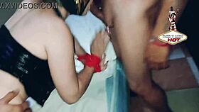 Another delicious gangbang video of Andy Hot's whore with four cocks for her alone