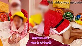 Naughty Christmas Creampie For Tiny Pussy!