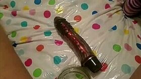 Dee, the milf cougar, uses toys and dildo for intense squirting combo