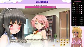 lewdneko is playing love cubed part 9, moaning so cute 😍