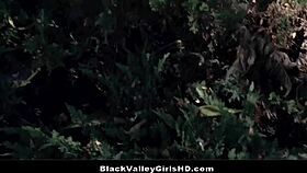 black beauty shows gratitude with her pussy