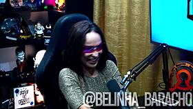 I, Ruan, putted the flashlight in her ass and light the led ass - Belinha Baracho full podcast in red sheer