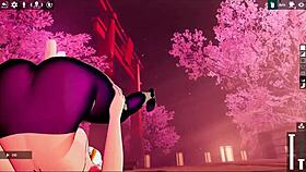 Futanari dievča robí nožný sex živému dildáku v Kadobu hentai ep 2 😈