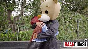 The horny redhead takes milky bear to fuck in the studio - rosario red.