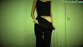 Watch this teen perform an enticing striptease dance