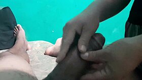 therapist gives creampie massage to huge cock