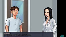 Summertime Saga 31: Busty Blonde Roxxy Showers With Roleplay