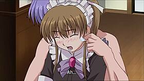 Cute Maid in Stockings Enjoys Wild Uncensored Hentai Sex with Toys