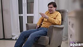 Docsquirt - Sexy Courier Girl Gets Powerful Orgasm in Episode 2!