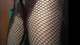 Mesh stockings and spanking feel so homemade and naughty, she says softly