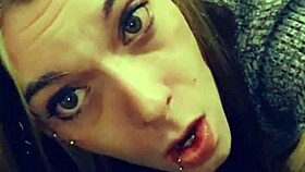 pretty tranny teases cock with blowjob