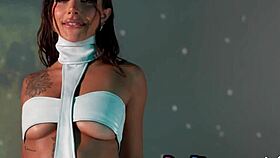 nice big ass latina milf posing lingerie