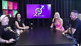 Girlfriend's Assfucking in Motel with Ten People! Bruna Carlos and Matheus Caetano Riding Big Black Cock!