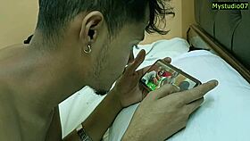 Teen husband fucks indian couple hard!