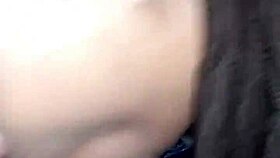 i'm sucking his dick sloppy in the car, spitting and swallowing cum with my tongue