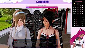 I, Vtuber LewdNeko, am playin Harem Hotel part 20 with big tits and vibratorr