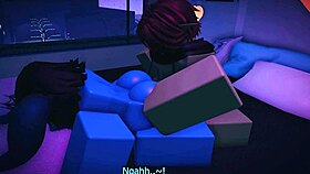 Slutty elf seduces goblin in Roblox RP with Ranoya1.