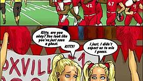 Two hot blondes suck big black cocks