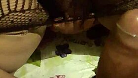 Wife in lingerie gets blowjob and doggystyle