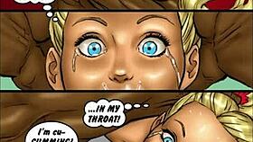 Two hot blondes suck big black cocks