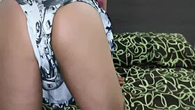 Look at this trans babe with huge breasts in platforms