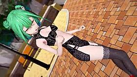 Hololive Uruha Rushia in Miniskirt MMD