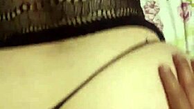 Wife in lingerie gets blowjob and doggystyle