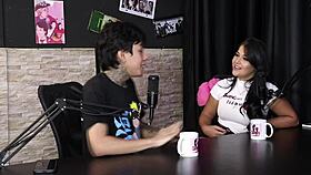 Dj Rafa Loira And Mateus Hwang In Sheer Red Lingerie For Bisexual Anal Fun