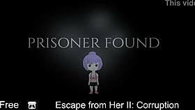 in escape from her ii, she gets corrupted with bondage and foot masturbation