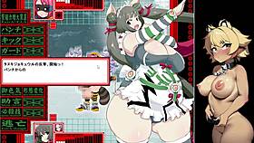 i play poochame maid game and fight female tanuki monster