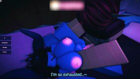 Slutty elf seduces goblin in Roblox RP with Ranoya1.