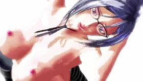 المديرة تم القبض عليها في الاستمناء والركوب البري الجامح في أنمي جنسي