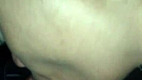 i'm sucking his dick sloppy in the car, spitting and swallowing cum with my tongue