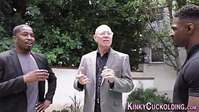 Did you see that cuckolder jizz in interracial threeway?