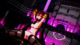 Princess Knight Zatsune performs squatting dance in MMD.