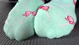 restrained woman tickles sole