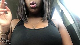 Hey, light me a cigarette in the car, now!